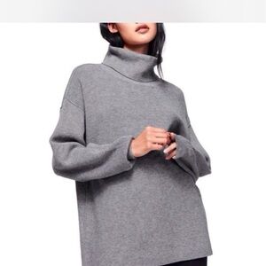 Free People Charcoal Turtleneck Sweater - XS